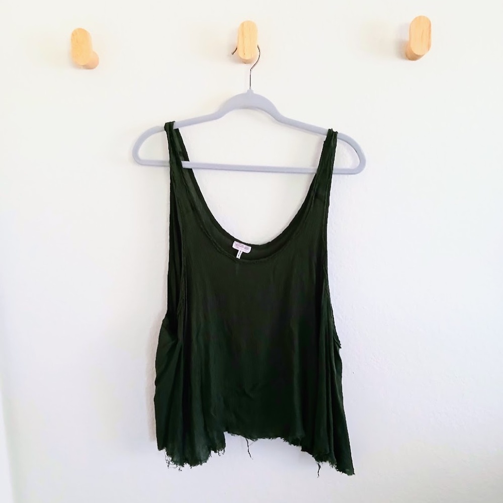 Free People Raw Hem Swing Tank Top